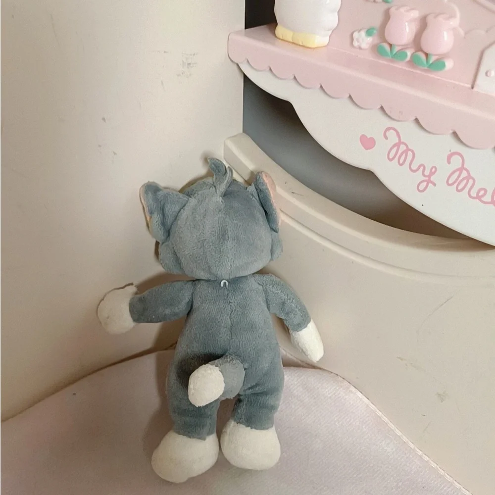 Gray and White Cat Plush Toy